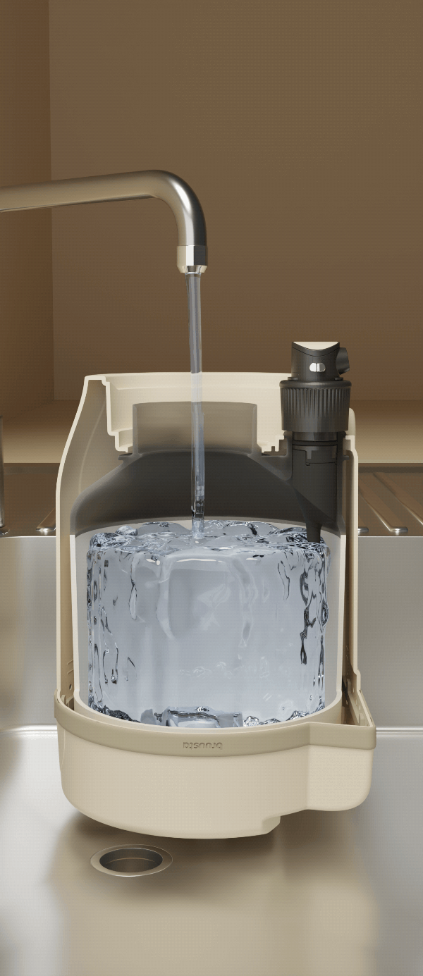 Add hot water