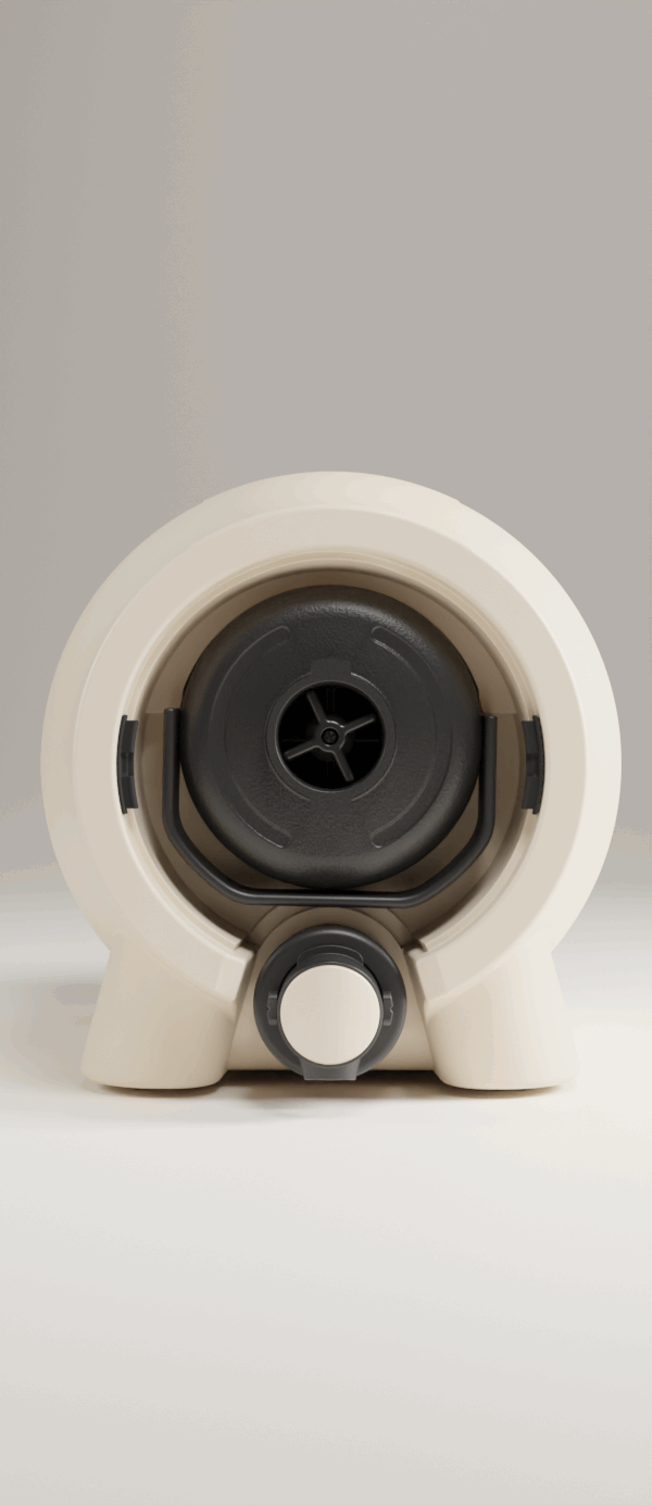 Screw on the main cap