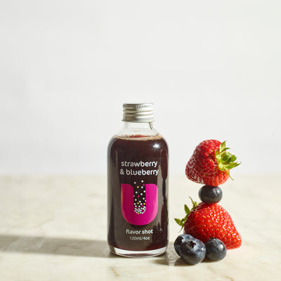 strawberry and blueberry flavor shot 4oz