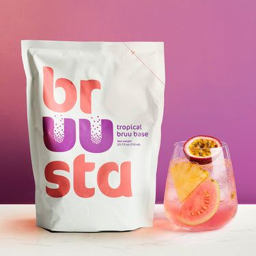tropical brewing base for brewing fresh kombucha with the bruusta home brewing system